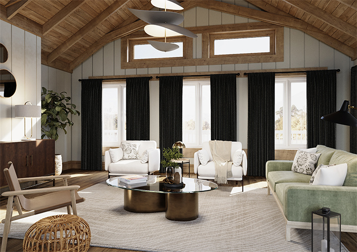 Oleander, Graphite - Made to Measure Curtains - Image 7